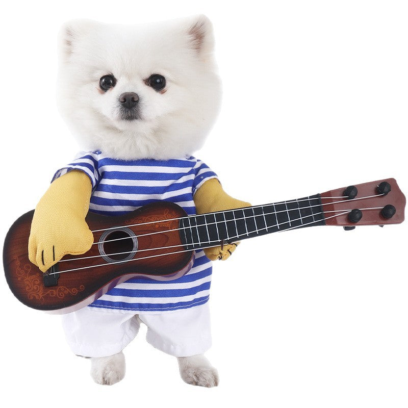 Funny Guitar Costume for Small Dogs