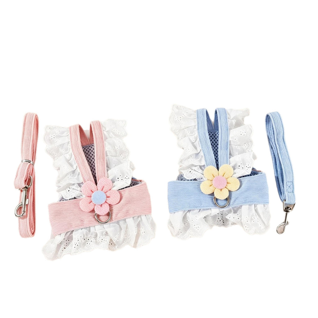 Adjustable Pet Harness and Leash Set for Cats & Small Dogs